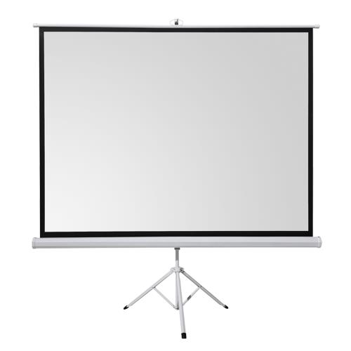 EVEREST TPP-240 240x200 TRIPOD PROJEKSİYON PERDESİ  Arkası Siyah Fonlu, Taşınabilir Ayaklı Model